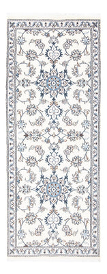 Tapis de couloir Tapis persan - Nain - 197 x 76 cm - argent