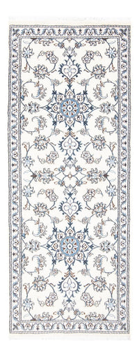 Tapis de couloir Tapis persan - Nain - 197 x 76 cm - argent