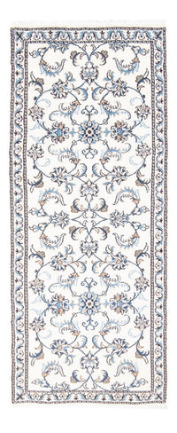 Tapis de couloir Tapis persan - Nain - 200 x 80 cm - argent