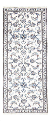 Tapis de couloir Tapis persan - Nain - 202 x 78 cm - argent