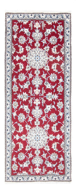 Tapis de couloir Tapis persan - Nain - 196 x 76 cm - rouge