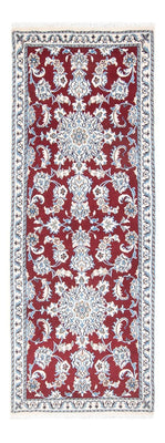 Tapis de couloir Tapis persan - Nain - 206 x 76 cm - rouge