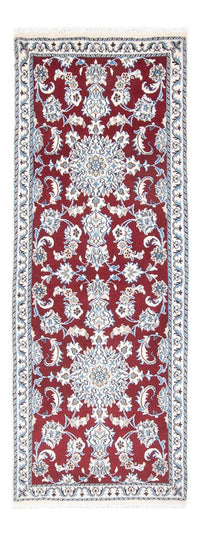 Tapis de couloir Tapis persan - Nain - 206 x 76 cm - rouge