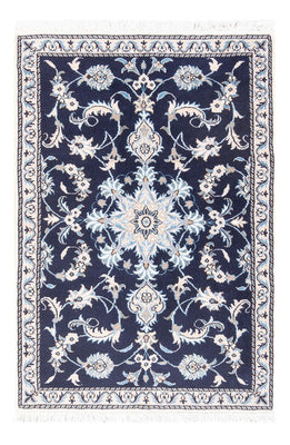 Tapis persan - Nain - 140 x 90 cm - bleu foncé