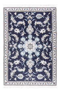 Tapis persan - Nain - 140 x 90 cm - bleu foncé