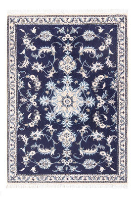 Tapis persan - Nain - 140 x 90 cm - bleu foncé