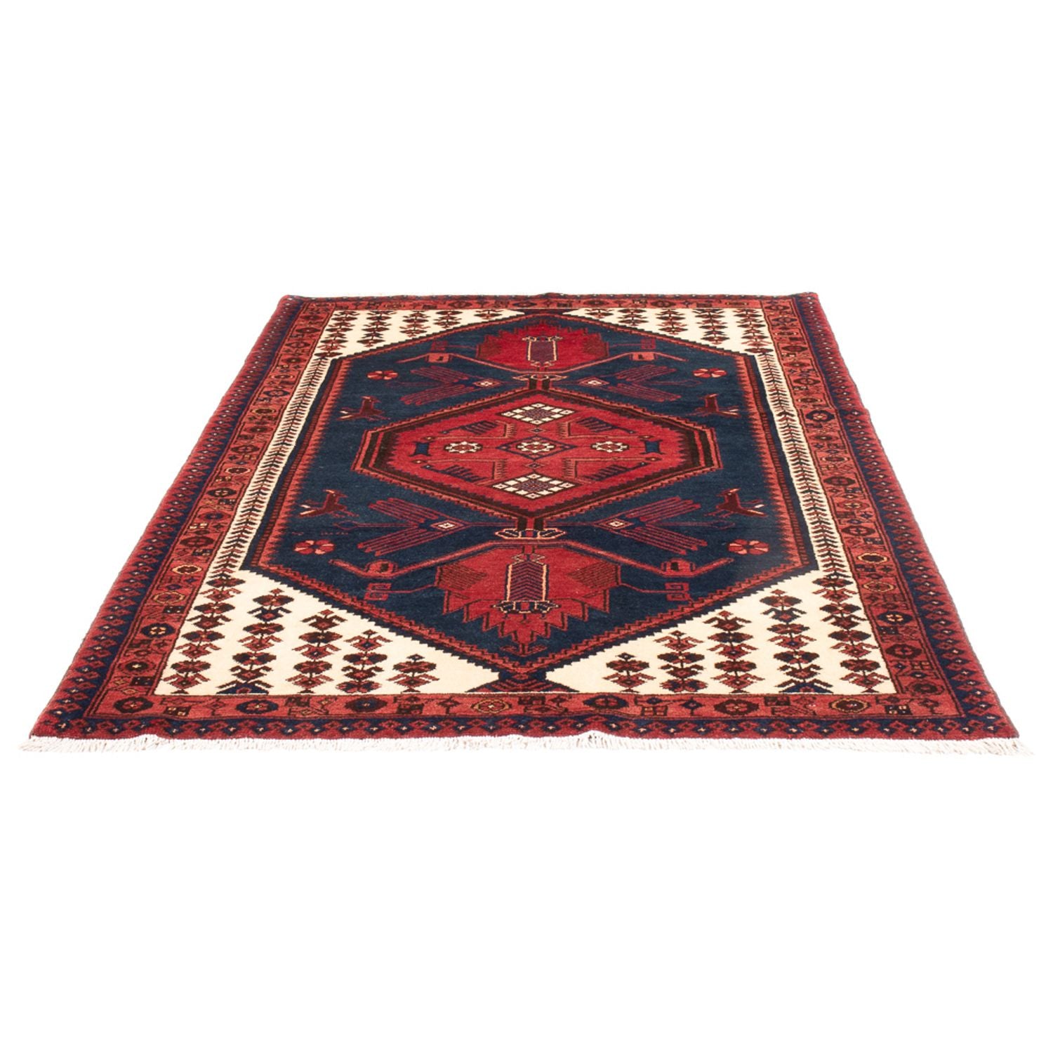 Tapis persan - Nomadic - 200 x 133 cm - bleu
