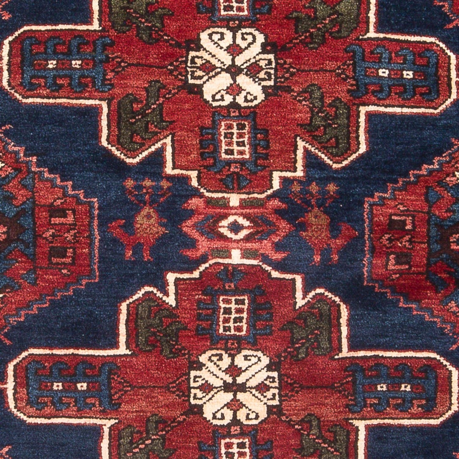 Tapis persan - Nomadic - 197 x 128 cm - bleu foncé