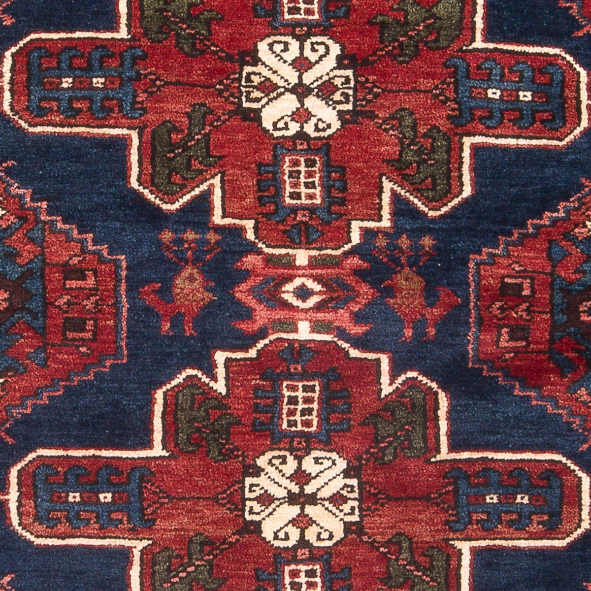 Tapis persan - Nomadic - 197 x 128 cm - bleu foncé