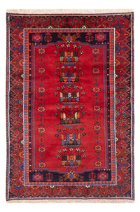 Tapis persan - Nomadic - 197 x 125 cm - rouge