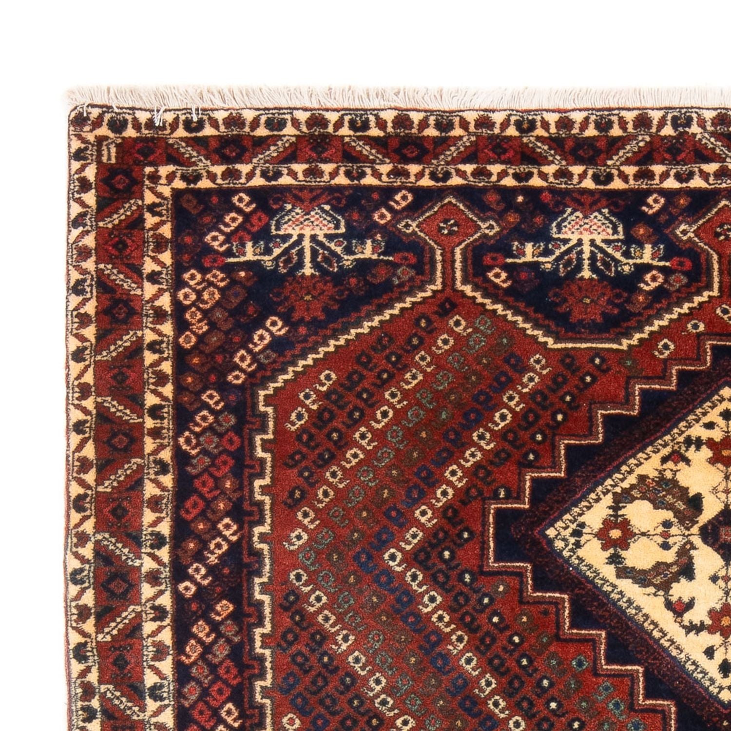 Tapis persan - Nomadic - 208 x 142 cm - rouge