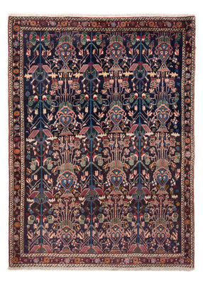 Tapis persan - Nomadic - 210 x 148 cm - bleu foncé