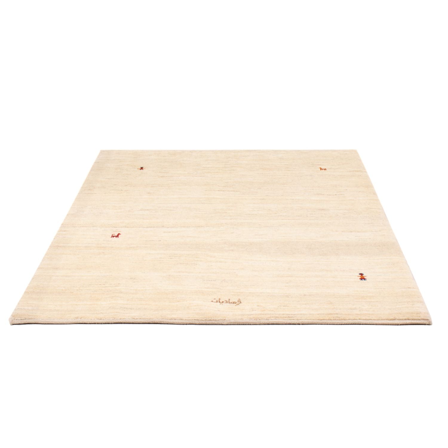 Tapis Gabbeh - Persan - 167 x 125 cm - blanc