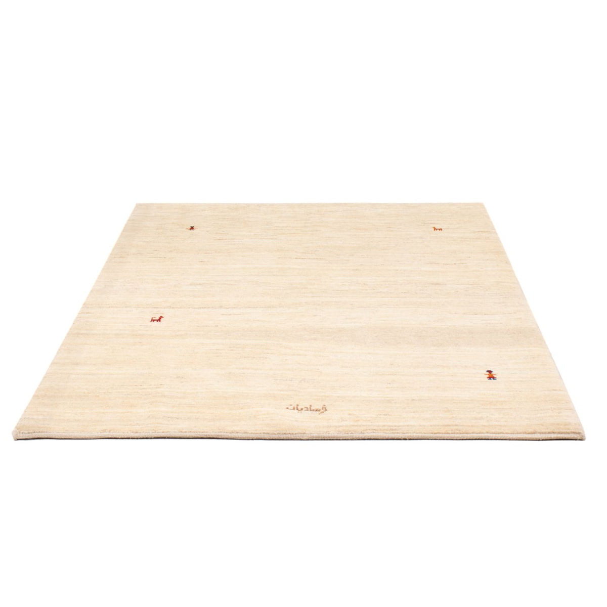 Tapis Gabbeh - Persan - 167 x 125 cm - blanc