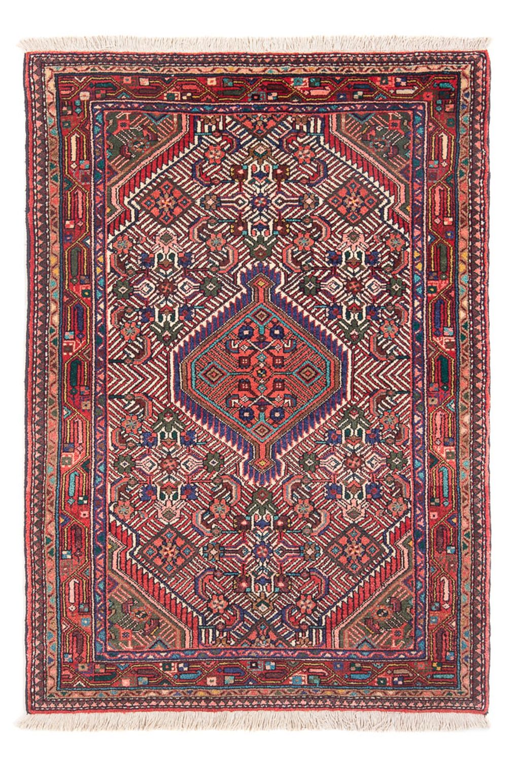Tapis persan - Nomadic - 163 x 105 cm - rouge
