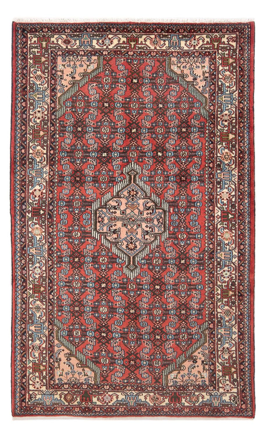 Tapis persan - Nomadic - 207 x 132 cm - rouge