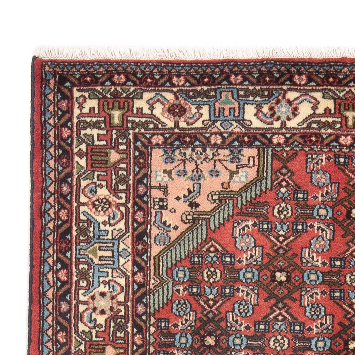 Tapis persan - Nomadic - 207 x 132 cm - rouge