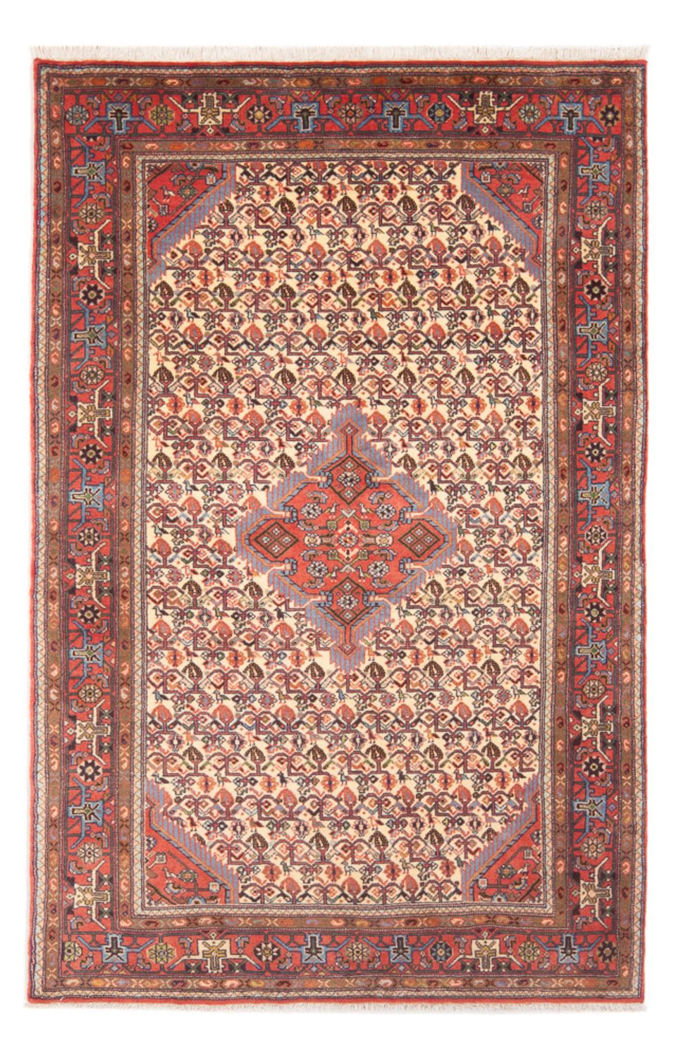 Tapis persan - Nomadic - 198 x 123 cm - crème