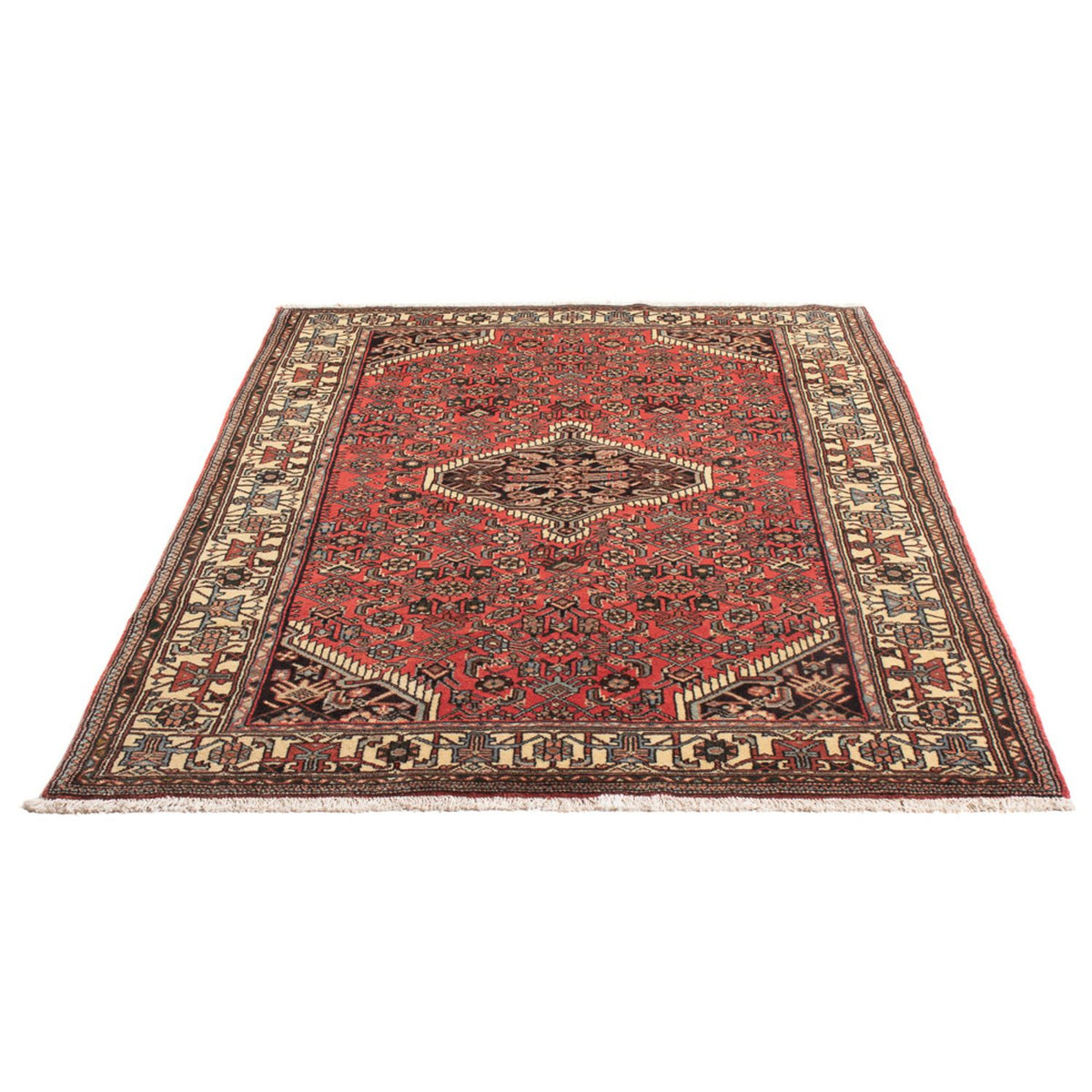 Tapis persan - Nomadic - 160 x 125 cm - rouge