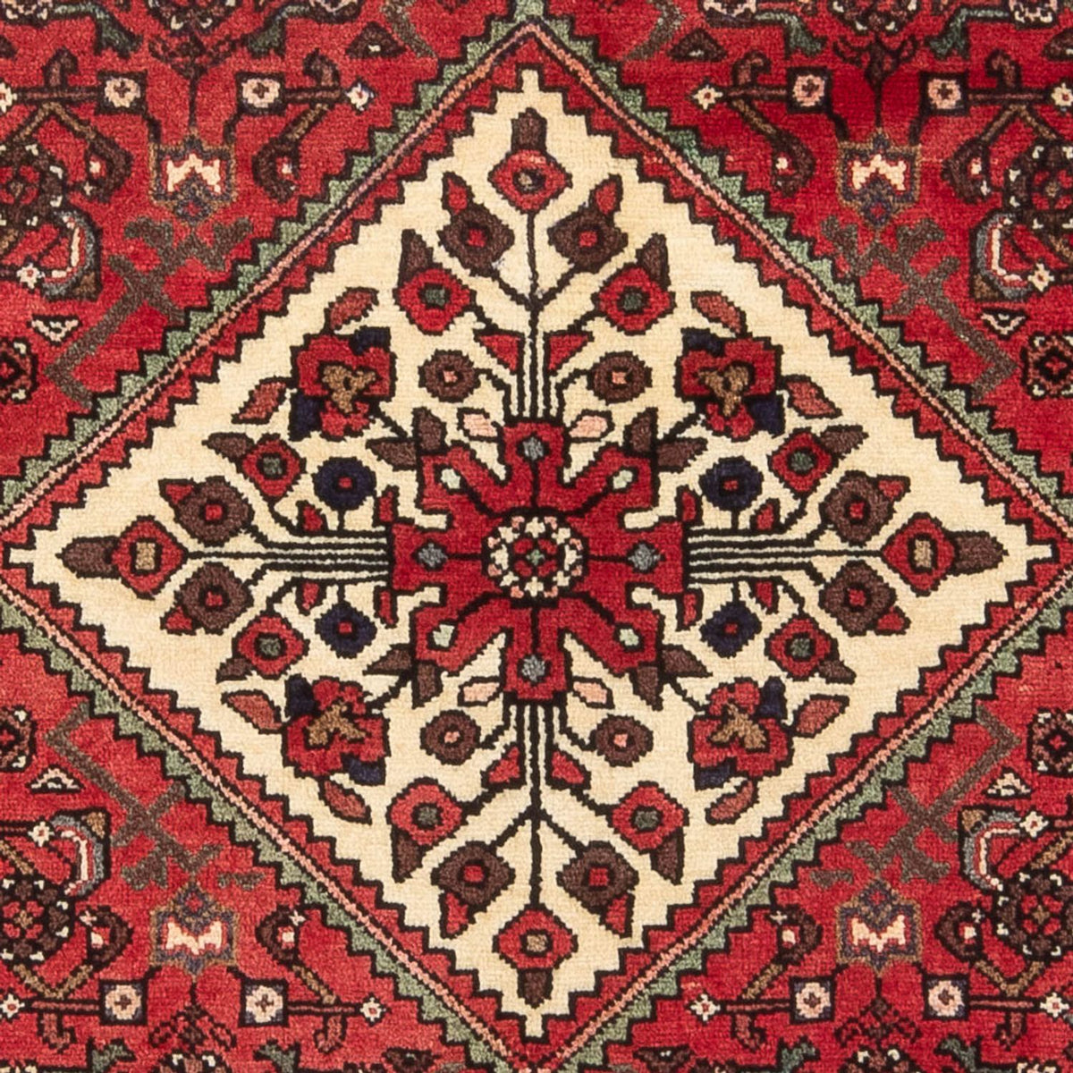 Tapis persan - Nomadic - 198 x 136 cm - rouge