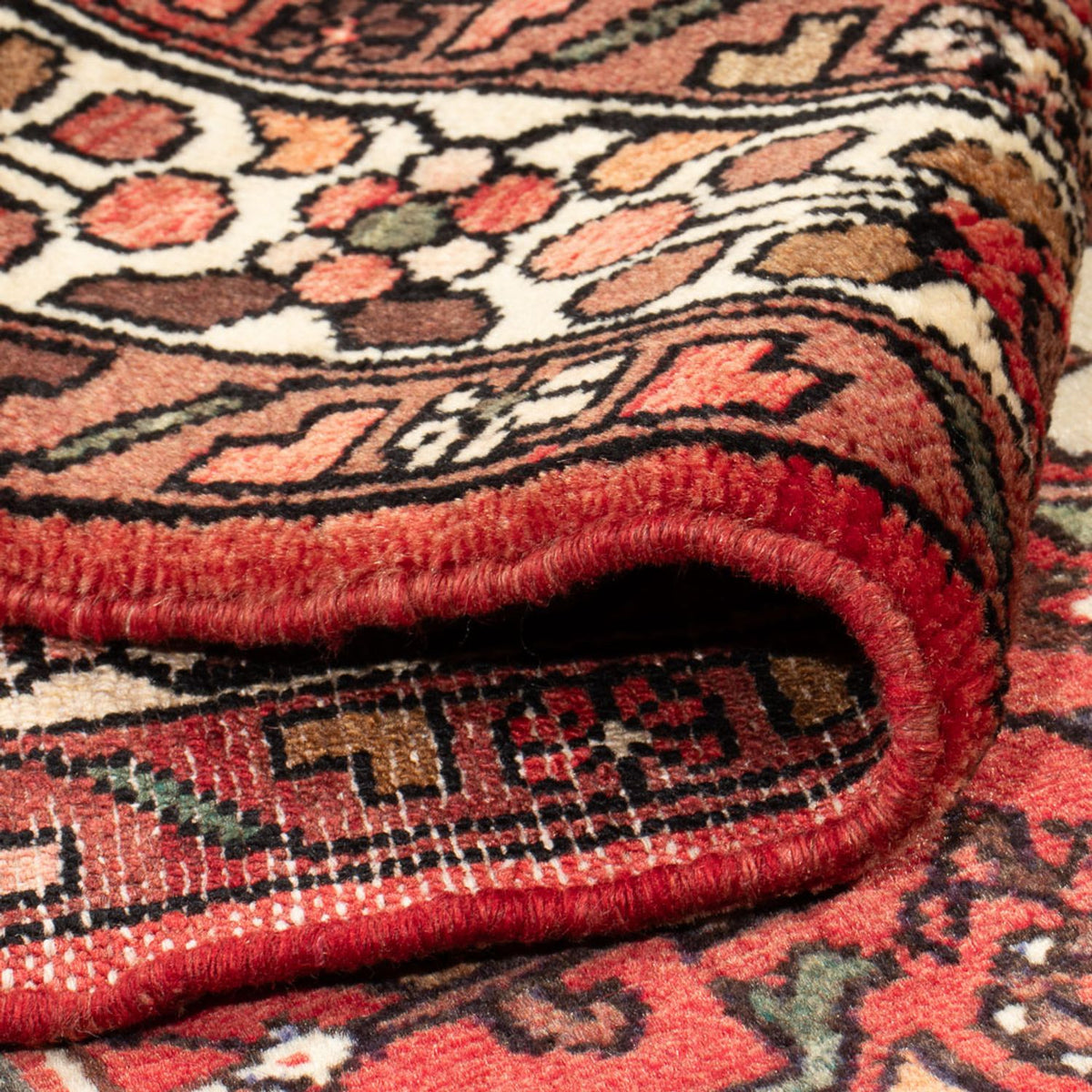 Tapis persan - Nomadic - 198 x 136 cm - rouge