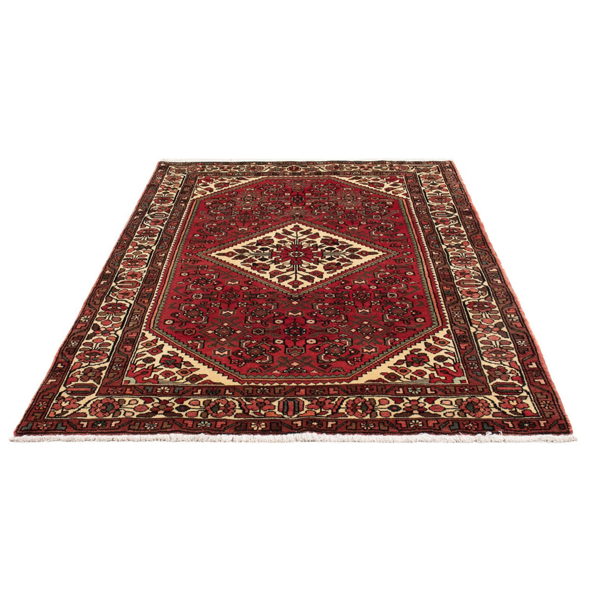 Tapis persan - Nomadic - 198 x 136 cm - rouge