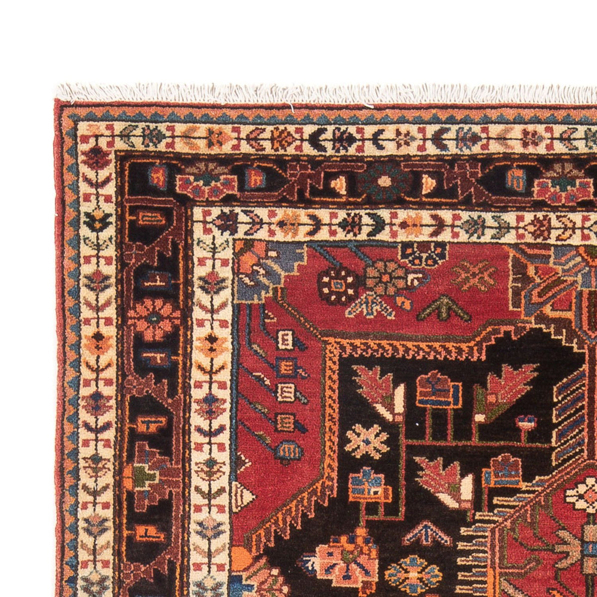 Tapis persan - Nomadic - 223 x 140 cm - rouge