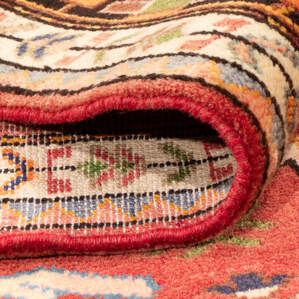 Tapis persan - Nomadic - 223 x 140 cm - rouge