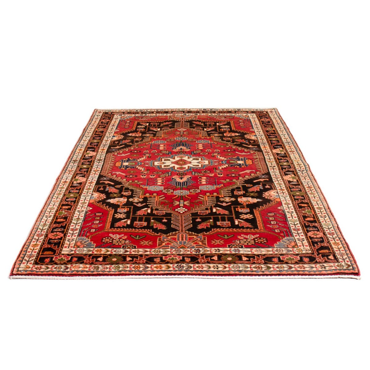 Tapis persan - Nomadic - 223 x 140 cm - rouge
