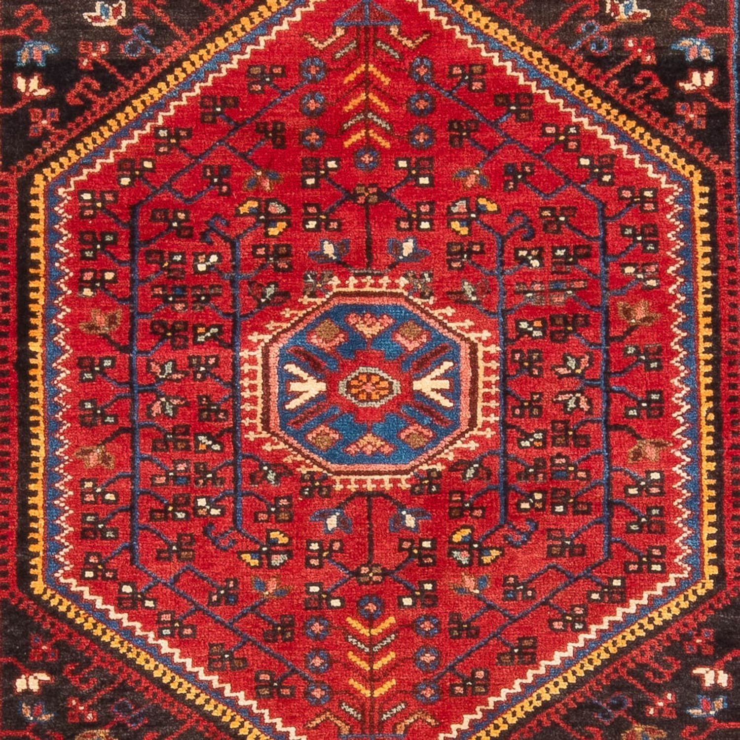 Tapis persan - Nomadic - 236 x 137 cm - bleu foncé