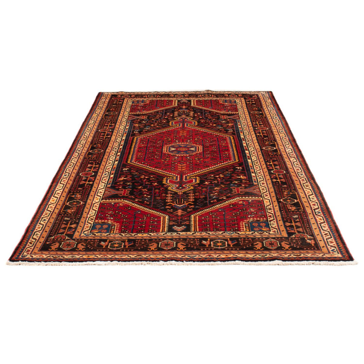 Tapis persan - Nomadic - 236 x 137 cm - bleu foncé