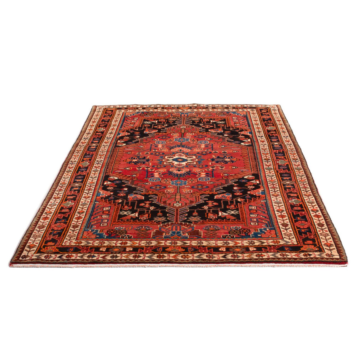Tapis persan - Nomadic - 210 x 130 cm - rouge