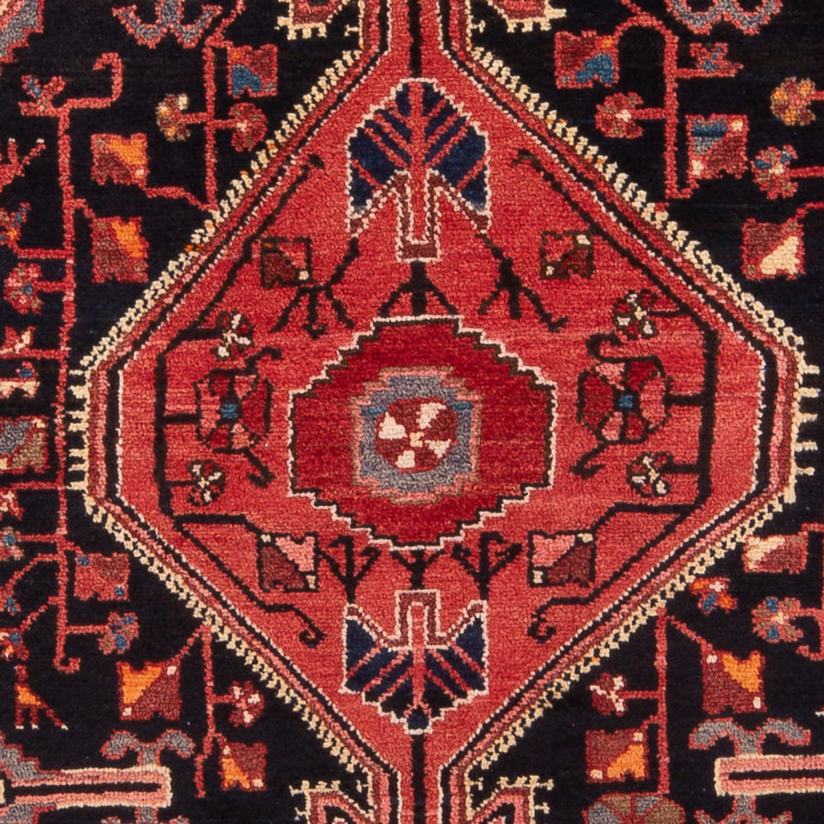 Tapis persan - Nomadic - 215 x 135 cm - bleu foncé