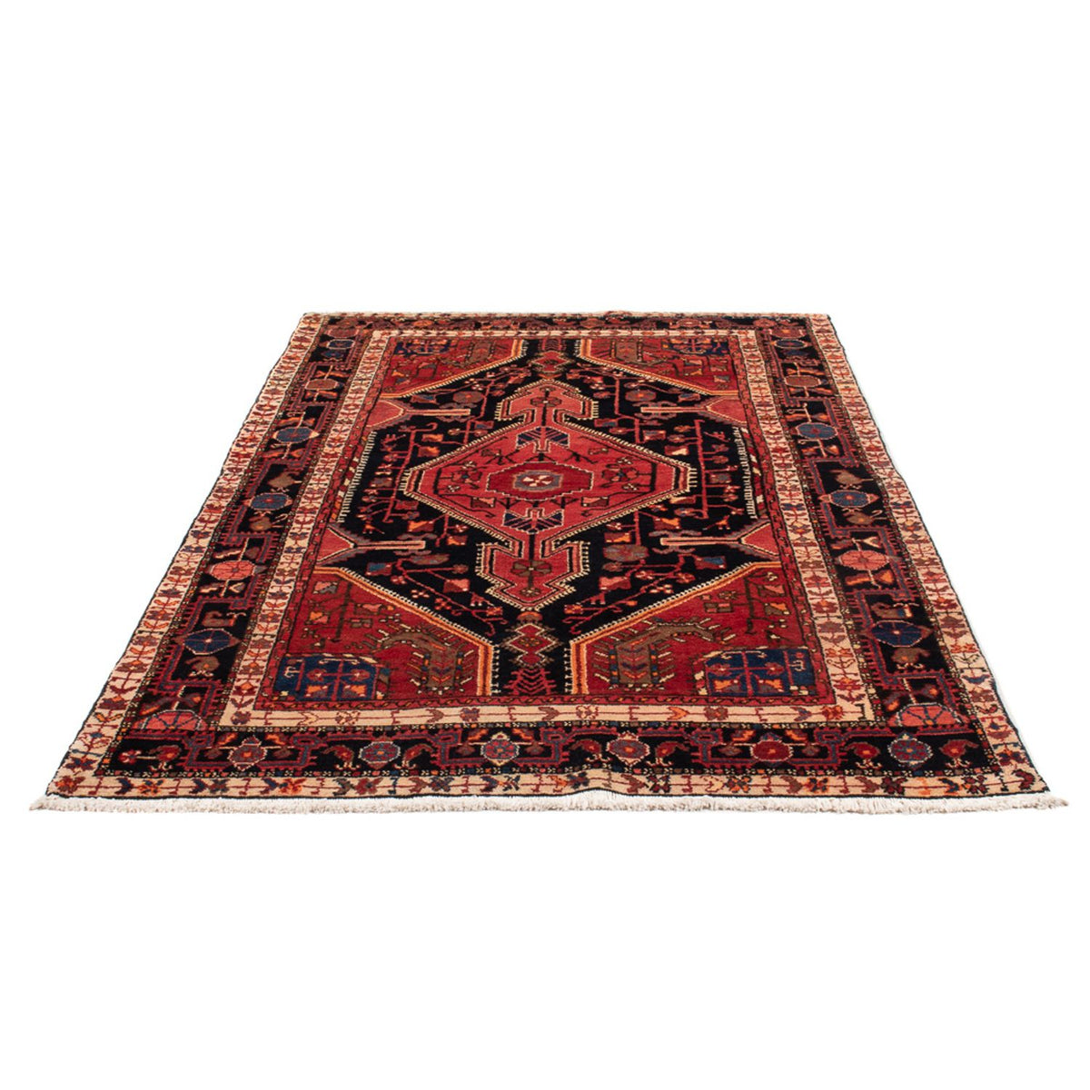 Tapis persan - Nomadic - 215 x 135 cm - bleu foncé