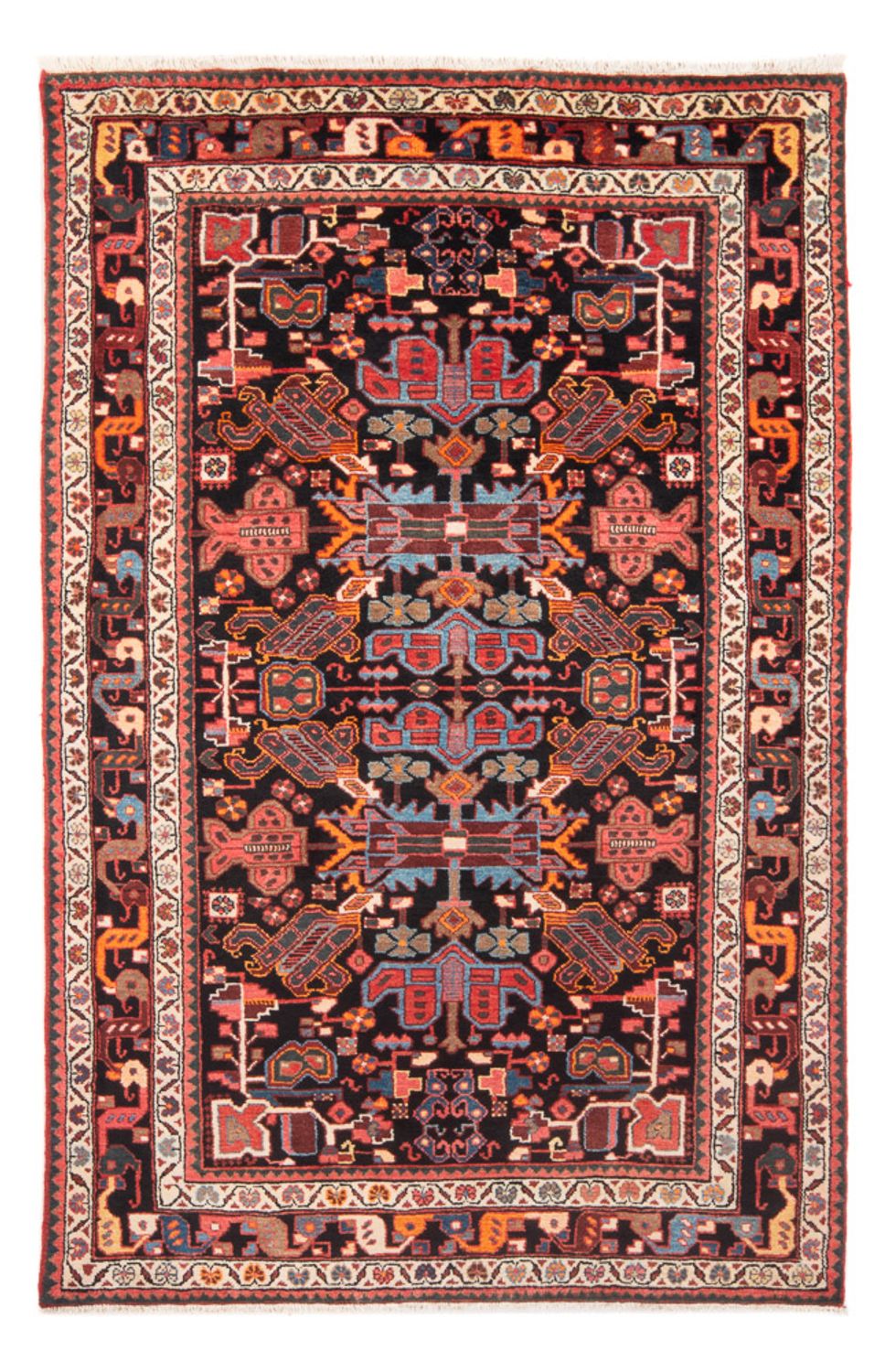 Tapis persan - Nomadic - 215 x 135 cm - bleu foncé