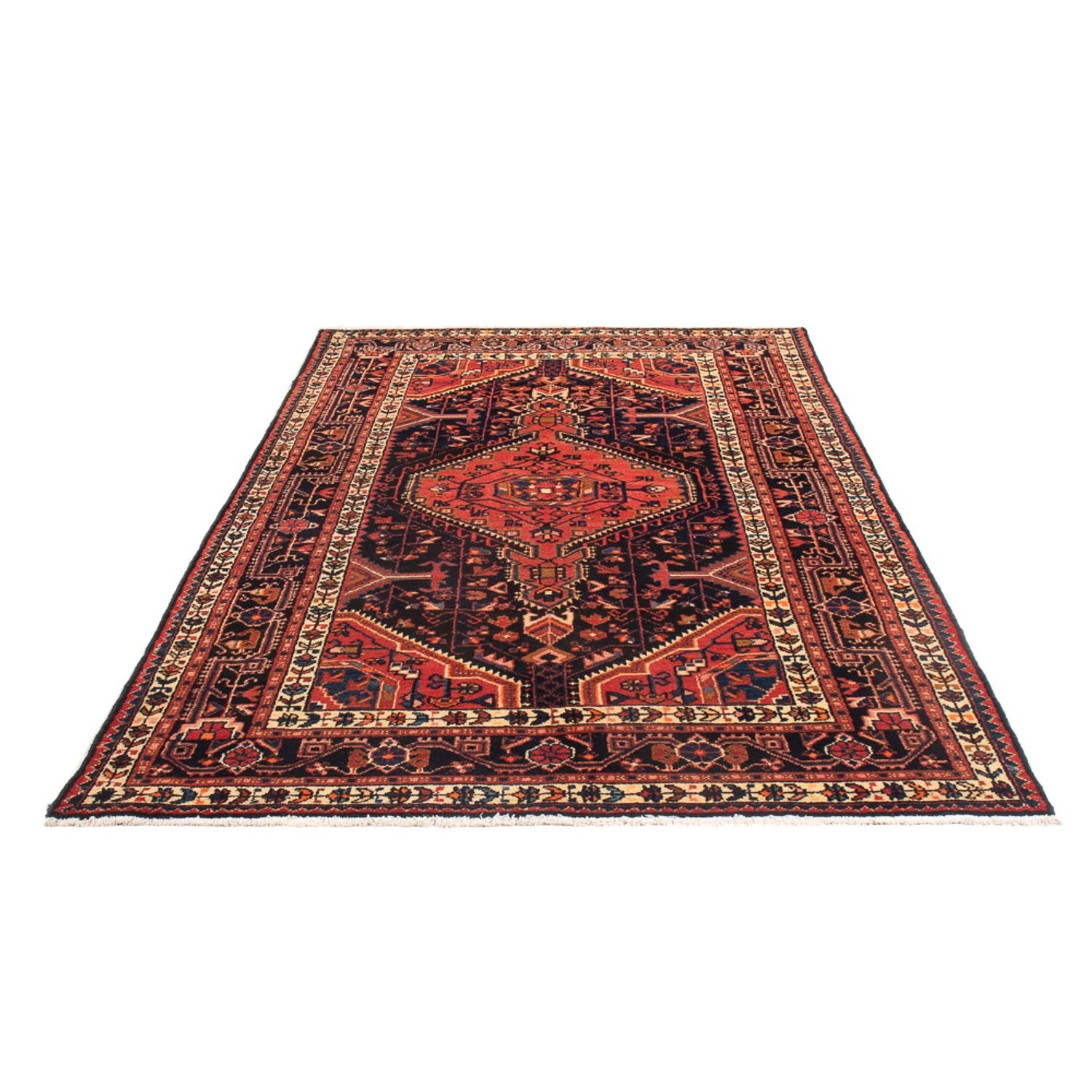 Tapis persan - Nomadic - 248 x 143 cm - rouge clair