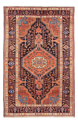 Tapis persan - Nomadic - 224 x 132 cm - rouge clair