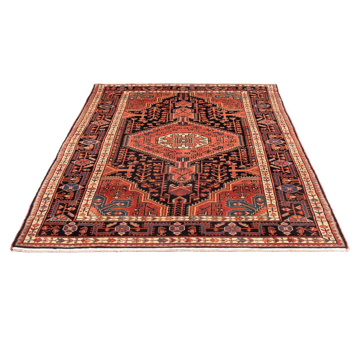 Tapis persan - Nomadic - 224 x 132 cm - rouge clair