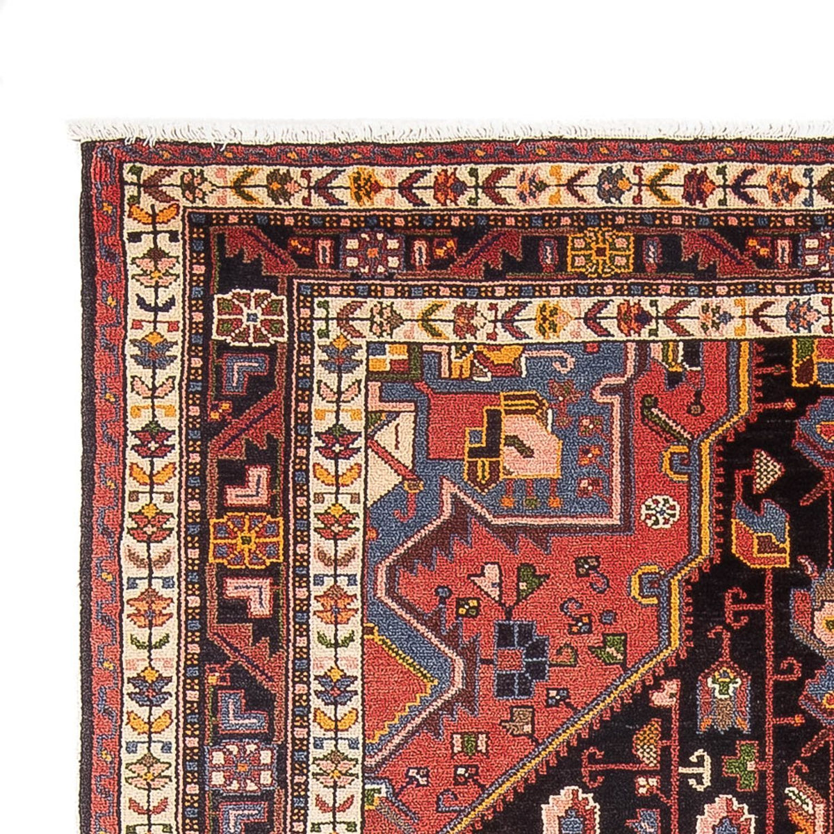 Tapis persan - Nomadic - 233 x 137 cm - rouge clair