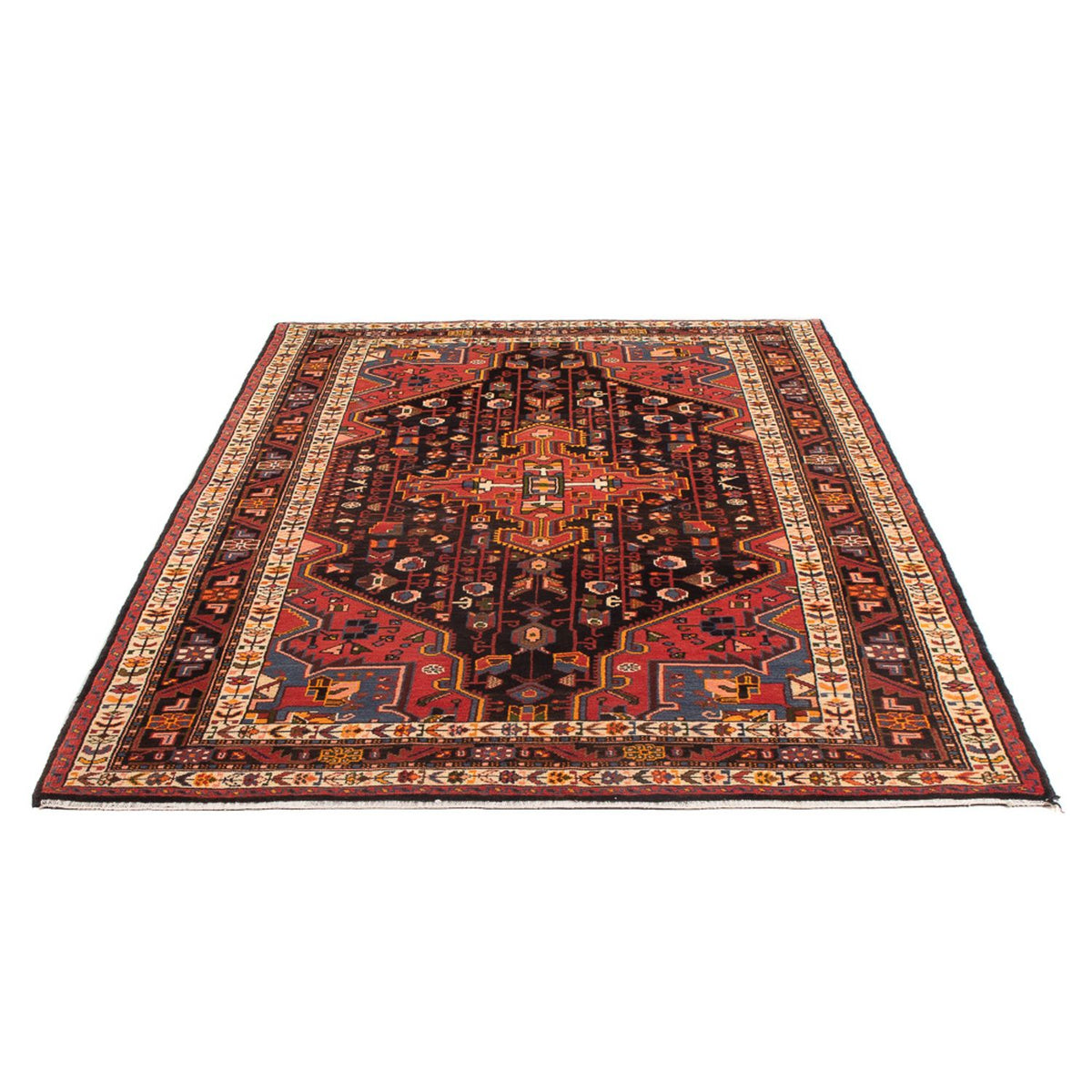 Tapis persan - Nomadic - 233 x 137 cm - rouge clair