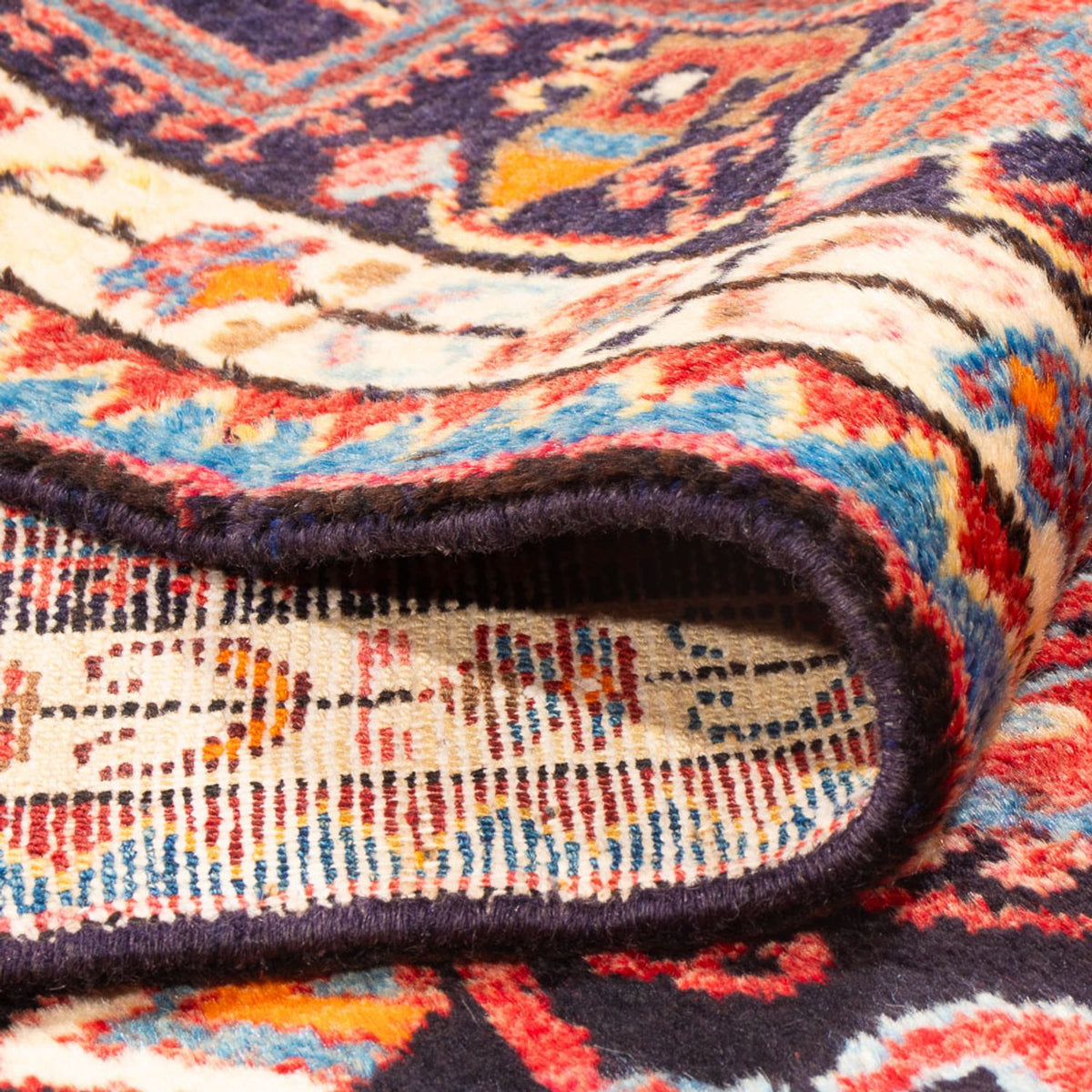 Tapis persan - Nomadic - 234 x 155 cm - rouge clair