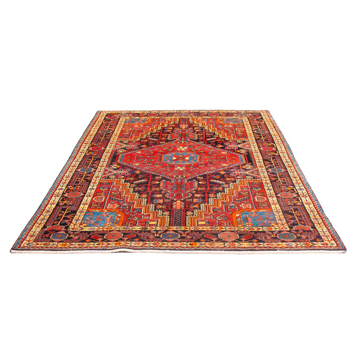 Tapis persan - Nomadic - 234 x 155 cm - rouge clair
