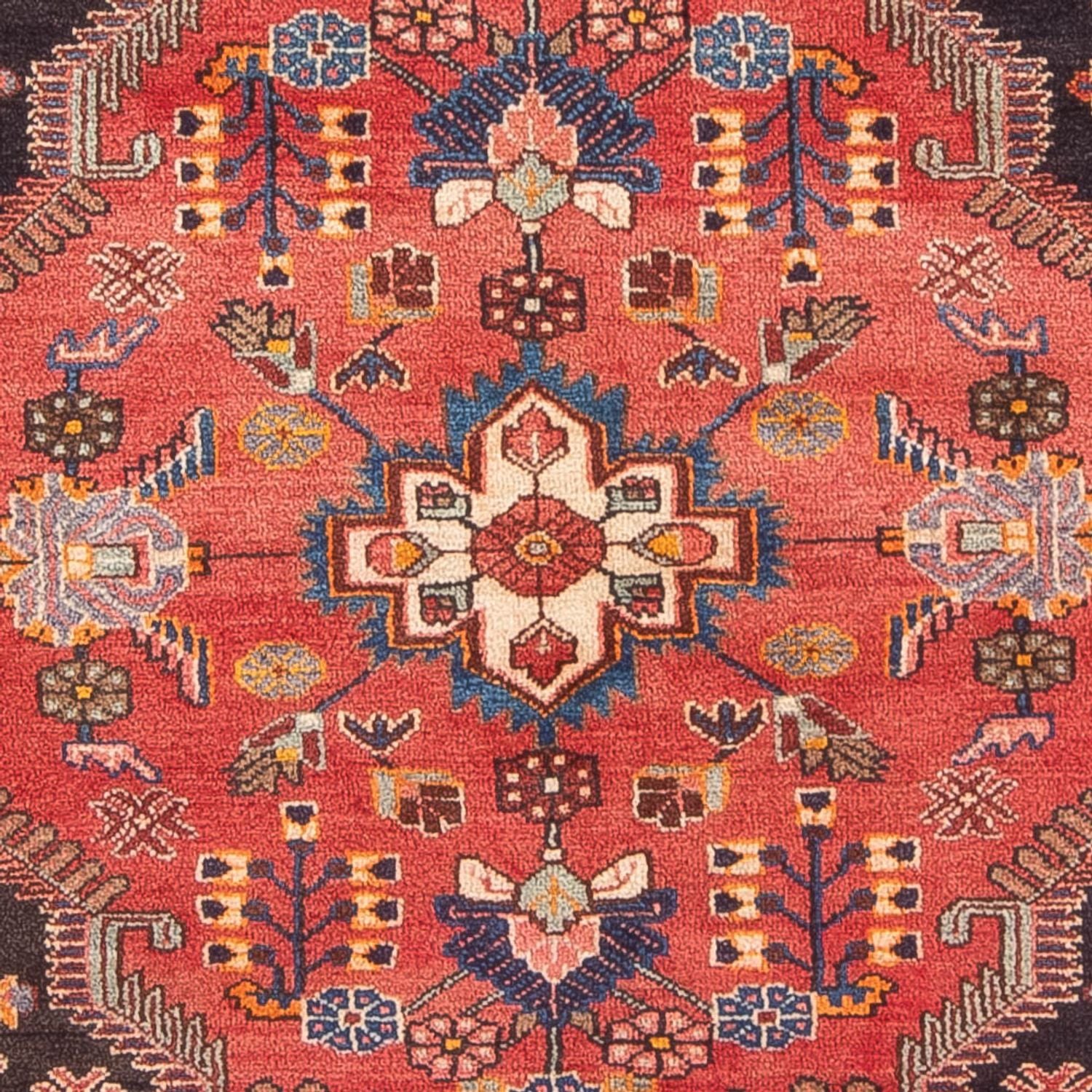 Tapis persan - Nomadic - 221 x 154 cm - rouge clair