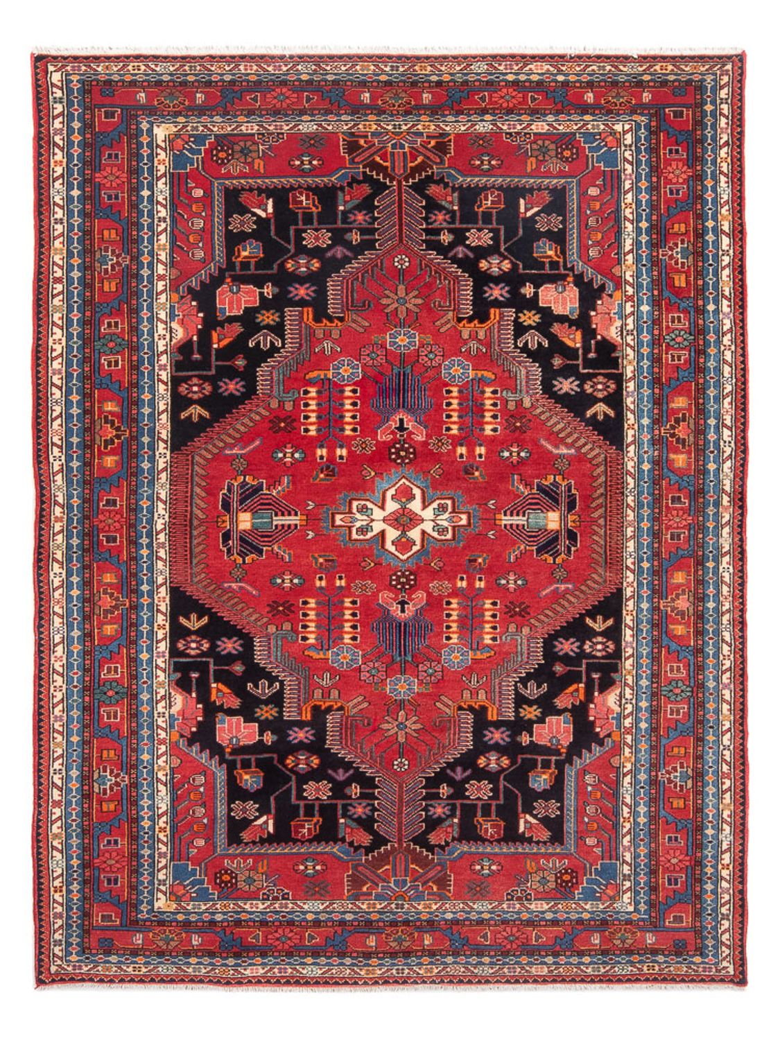 Tapis persan - Nomadic - 222 x 154 cm - rouge