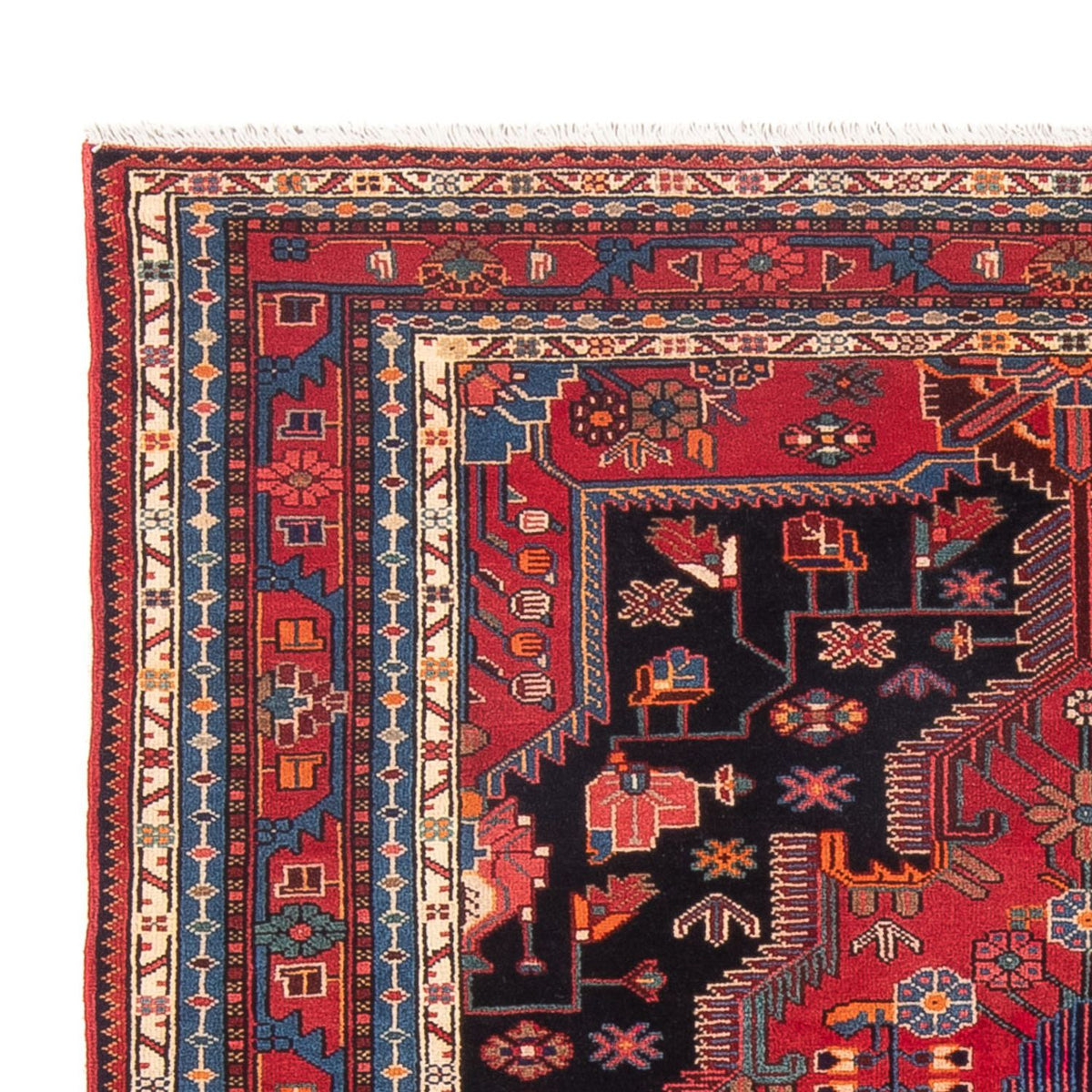 Tapis persan - Nomadic - 222 x 154 cm - rouge
