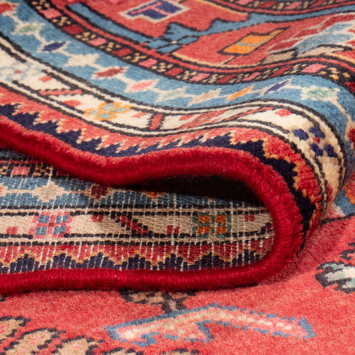 Tapis persan - Nomadic - 222 x 154 cm - rouge