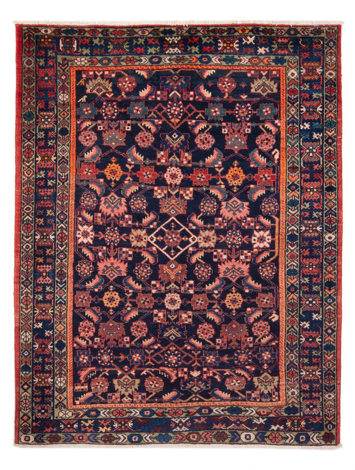 Tapis persan - Nomadic - 205 x 155 cm - bleu foncé