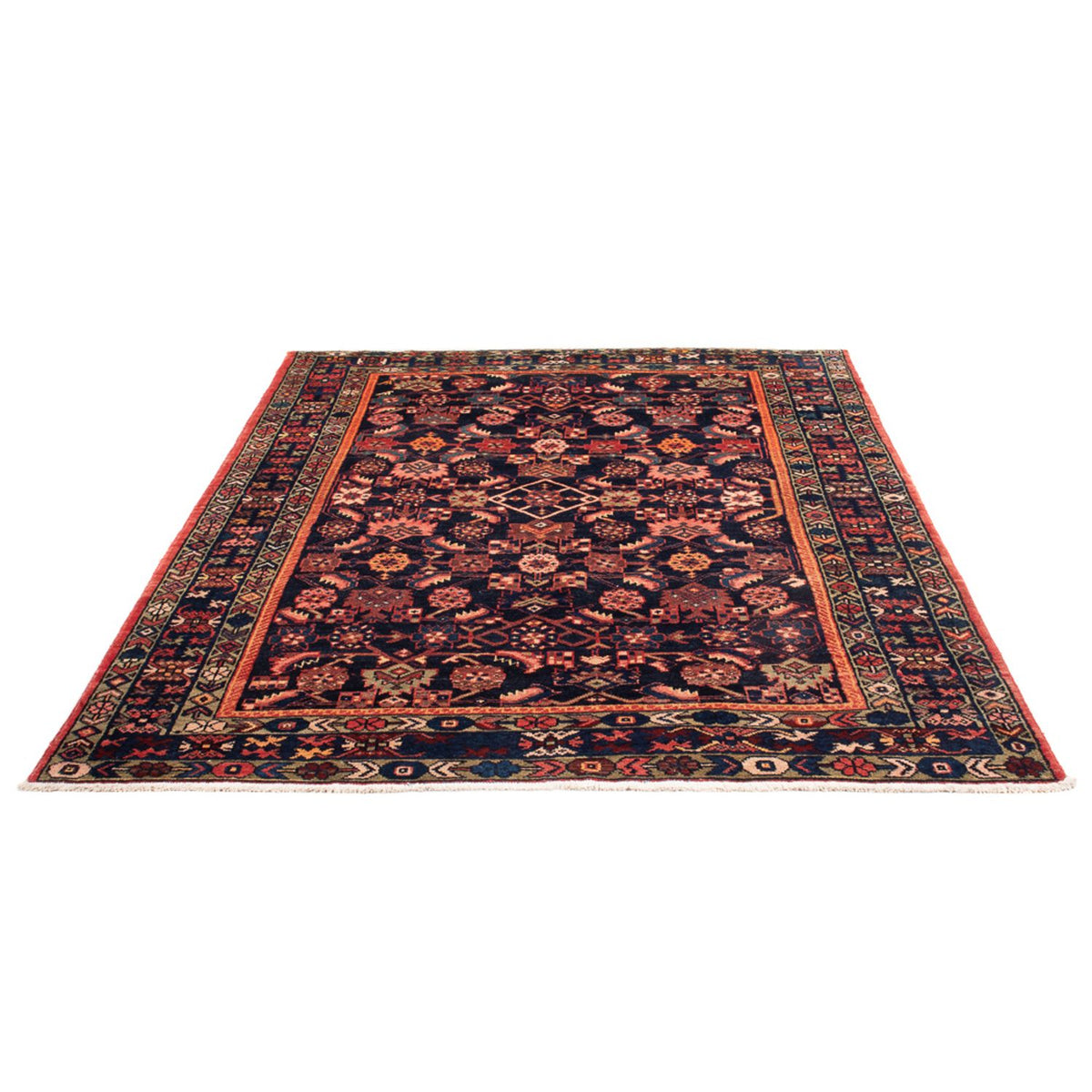 Tapis persan - Nomadic - 205 x 155 cm - bleu foncé