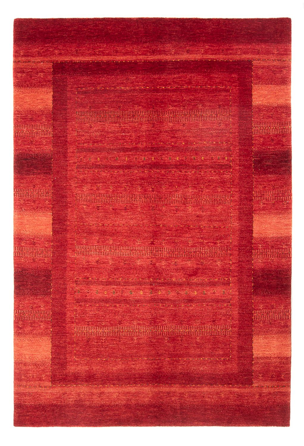 Tapis Gabbeh - Loribaft Persan - 247 x 172 cm - rouge