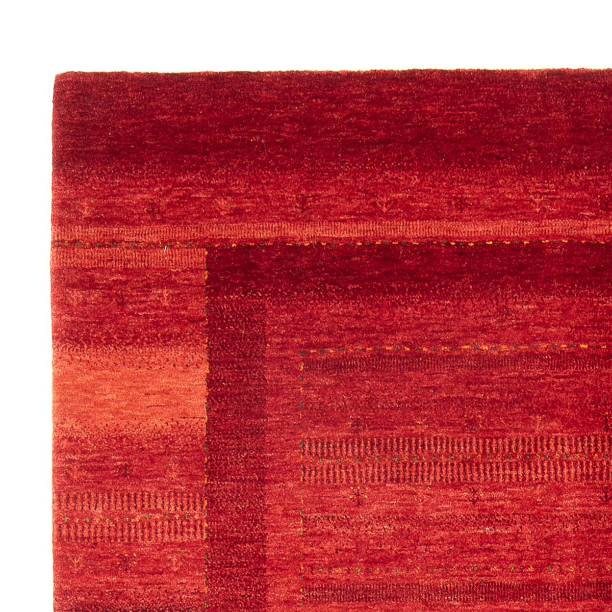 Tapis Gabbeh - Loribaft Persan - 247 x 172 cm - rouge